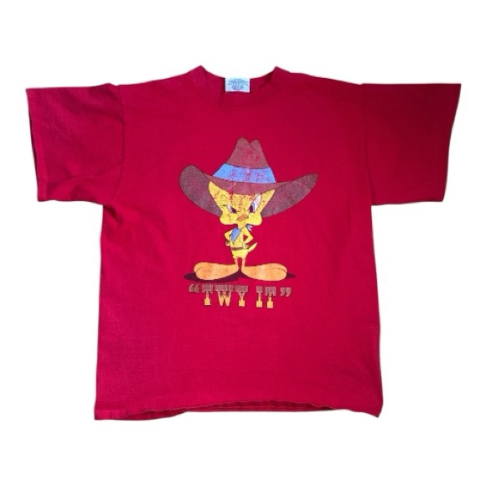 Rare 90’s Vintage Tweety Bird “Twy It” Looney Tunes Sz M